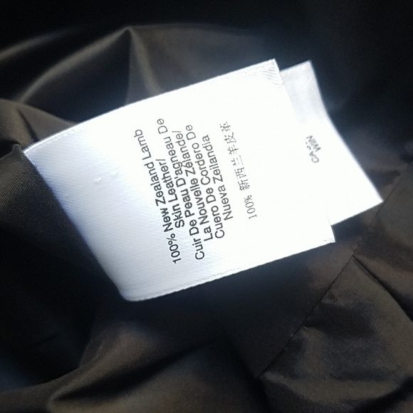 NEW DKNY butter Soft Lamb Skin Leather Moto Motorcycle Biker Jacket - Picture 15 of 17